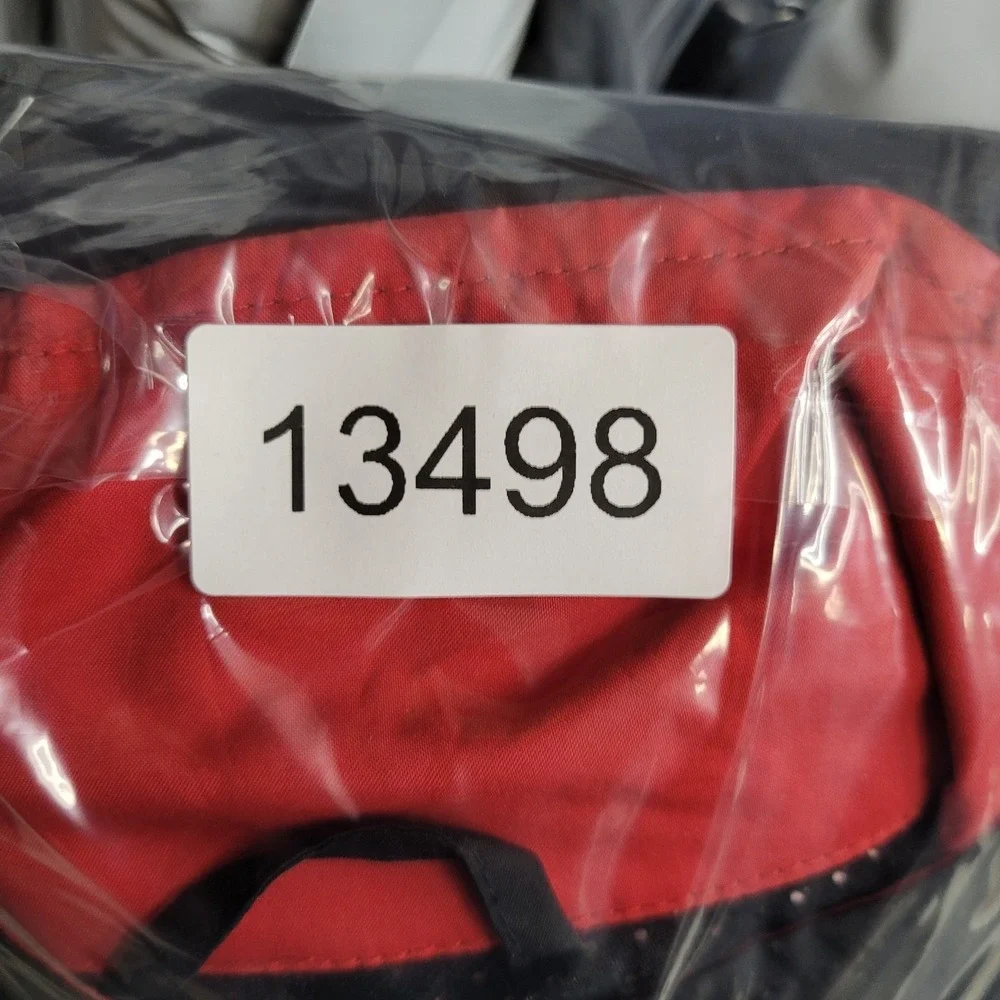 FootJoy DryJoys Golf‎ Jacket Mens Large Black Red Full Zip Performance Vented